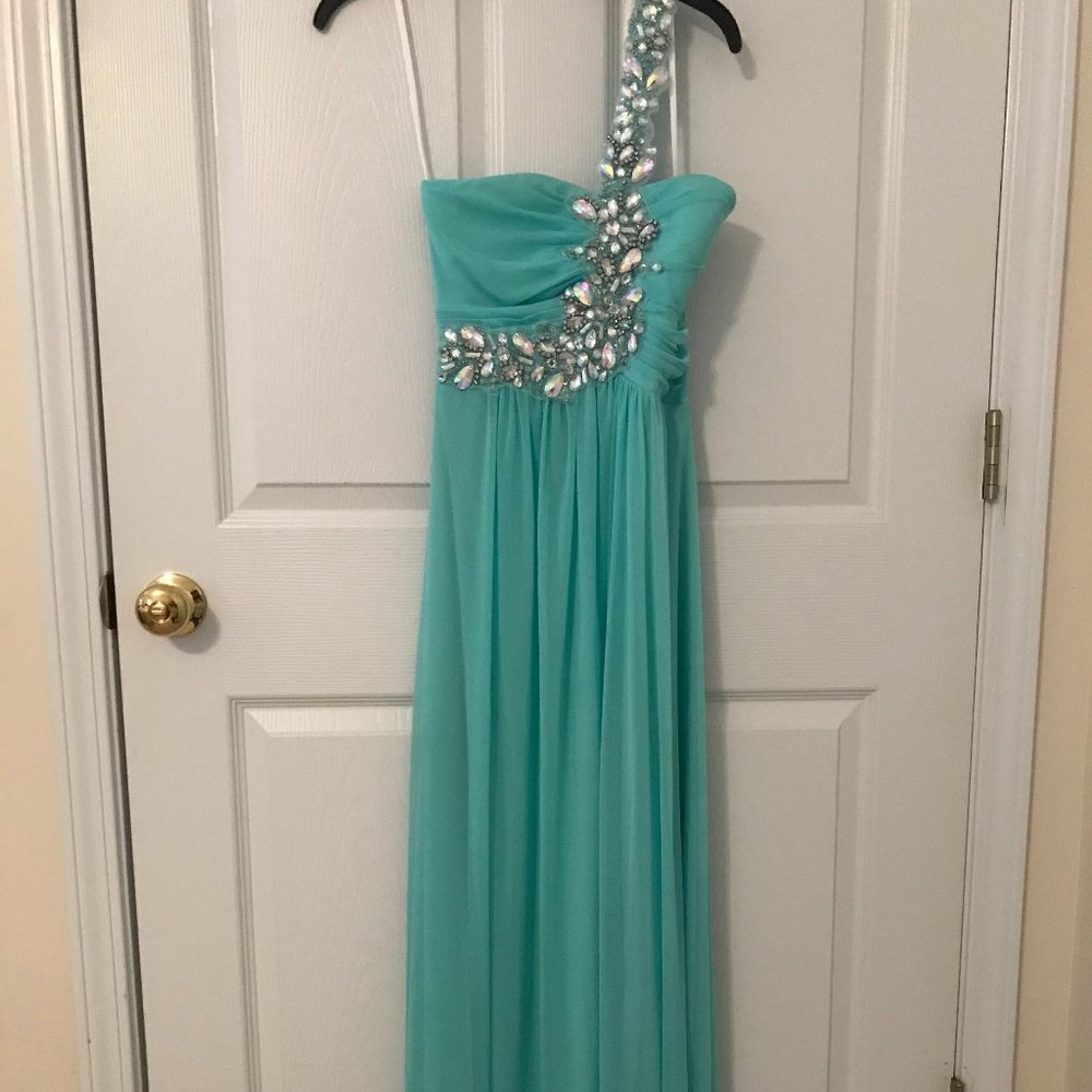 B.Darlin Turquoise Long Dress